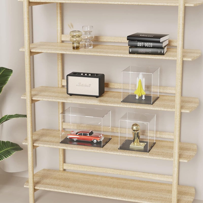 SVENJBB Acrylic Display Case, 8x8x12 Inch Cube Acrylic Boxes for Display, Clear Display Cases with Matte Black Base and Lid for Collectibles and Figures - Image 5